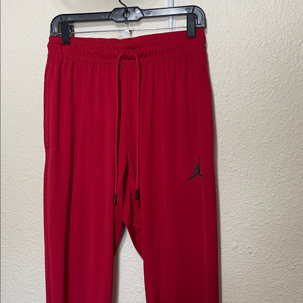 Jordan Red Warm Up Pants With Zipper At Hems. Good Condition. Size M.